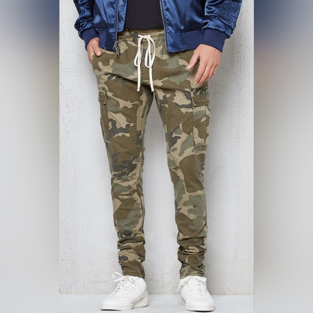 Pacsun Cargo Camo Zipper Skinny Jeans Men's Size Small